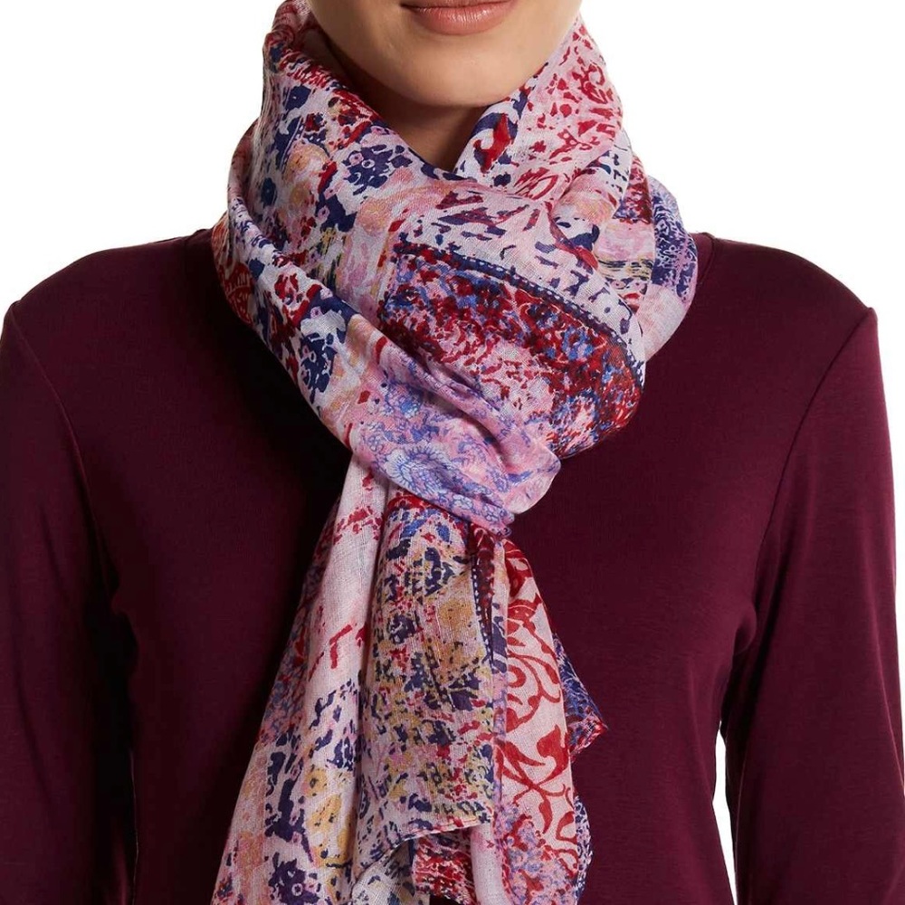 Lulla Collection by Bindya mixed print scarf